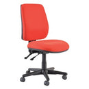 Roma Task Chair 2 Lever High Back Red No Arms
