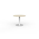 Polo Meeting Table Round 900mm Maple / White Frame