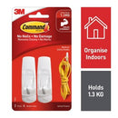 3M Command Utility Hooks Medium White Pack 2