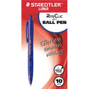 Staedtler Luna RiteClic Ballpoint Pen Retractable Fine 0.7mm Blue