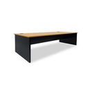 Delta Desk 1200Wx600D Beech / Charcoal Frame