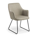 Olli Visitor Chair Flax / Black Sled Base