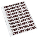 Codafile Lateral File Labels Alpha Letter G 25mm Sheet 40