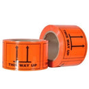 Rip Stick Label This Way Up 72 x 100mm Orange Roll 660