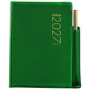 Collins 2027 Diary 2 Days To Page Pocket With Pencil A7 Green