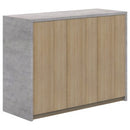 Block Credenza 1200lx900h Oak/Cured Concrete