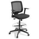 Media Mesh Highlift Chair with Arms Black