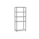 Kubix Shelving Full Unit Black Frame White Shelves