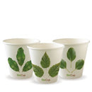 BioPak Paper Cup Single Wall Leaf 8oz 280ml 90mm Carton 1000