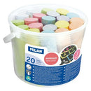 Milan Jumbo Chalk Non Dust Pack 20
