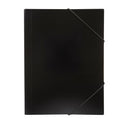 Marbig Document Wallet Polypropylene Elastic Closure A4 Black