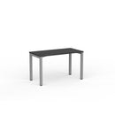 Cubit Desk 1200Wx600D Black / Silver Frame