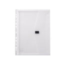 NXP Document Wallet Polypropylene Hook And Loop Closure A4 Clear