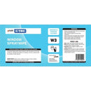 2Care Label Window Spray Wipe Sheet 3