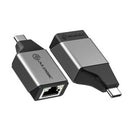 Alogic Ultra Mini Usb C Cable Male To Rj45 Gigabit Ethernet Female Adapter