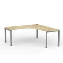 Cubit Workstation 1800Wx1800Wx700D Atlantic Oak Top / Silver Frame