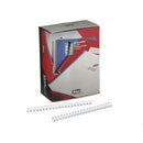 GBC Binding Coil Plastic 21 Ring 19mm White Box 100