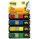Post-it Adhesive Flags 683-4 12 x 43mm Assorted Colours Pack 4