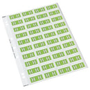 Codafile Lateral File Labels Alpha Letter H 25mm Sheet 40
