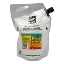 5 Star NZACRYL Acrylic Paint 1.5 Litre Pouch White