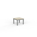Cubit Coffee Table 600wx600d Nordic Maple Top / Silver Frame