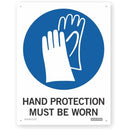Sign - Hand Protection Must Be Worn 230mm X 300mm