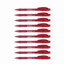 Stabilo 308 Ballpoint Pen Retractable Fine 0.4mm Red Box 10