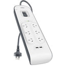 Belkin Powerboard Surge Protected With 2 USB Ports 6 Outlet