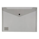 Okin Document Wallet Polypropylene Button Closure A4 Black