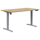 Pryme Standard Electric Desk 1800x800 Oak / Silver