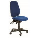 Aura Ergo Task Chair 3 Lever High Back Navy Blue Fabric