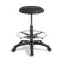 Button Stool Highlift Black Vinyl