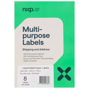 NXP Multi-Purpose Labels Laser Inkjet 105 x 74mm 8 Per Sheet Pack 800
