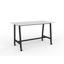 Cubit Bar Leaner 1800Wx900D White Top / Black Frame