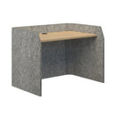 Sonic Focus Desk Acoustic 850h x 1200l x 800d Marble Classic Oak