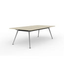 Team Boardroom Table 2400W x 1200D Nordic Maple / Silver