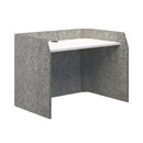 Sonic Focus Desk Acoustic 850h x 1200l x 800d Marble Snow