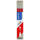 Pilot Frixion Clicker Ballpoint Pen Refill Broad 1.0mm Red Pack 3