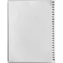 Indices Printed Numbers 101-125 A4 White Set 5