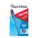 Paper Mate Inkjoy 100RT Ballpoint Pen Retractable Medium 1.0mm Blue Box50
