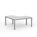 Cubit Workstation 1500Wx1500Wx700D White Top / Silver Frame