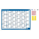 Sasco 2027 Wall Planner Framed 500 x 700mm Blue