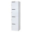 Personal Storage Unit With Camlock 450Wx1800Hmm White