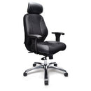 Everest Executive Chair 3 Lever High Back Black Leather