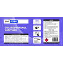 2Care Bottle Label IPA 70% Isopropanol Sanitiser Sheet 3