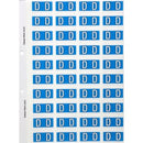 Filecorp ColourFind Lateral File Labels Alpha Letter D 25 x 42mm BlueSheet 40
