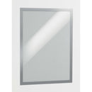 Durable Duraframe Sign Holder Self-Adhesive A3 Silver Pack 2