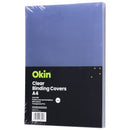 Okin Binding Covers Clear A4 200 Micron Clear Pack 100