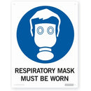 Sign - Respiratory Mask Must Be Worn 230mm X 300mm