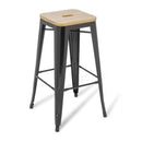 Eden Industry Bar Stool With Ash Timber Top